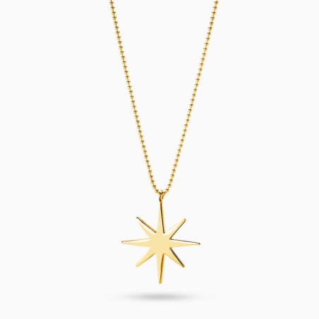 Collar Sunstar grande Plata de ley
