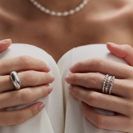 Anillo Trenzado Plata de ley