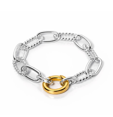 Pulsera cadena combinada...