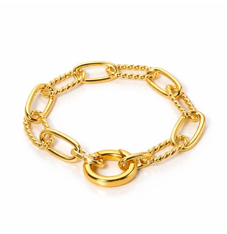 Pulsera cadena combinada...