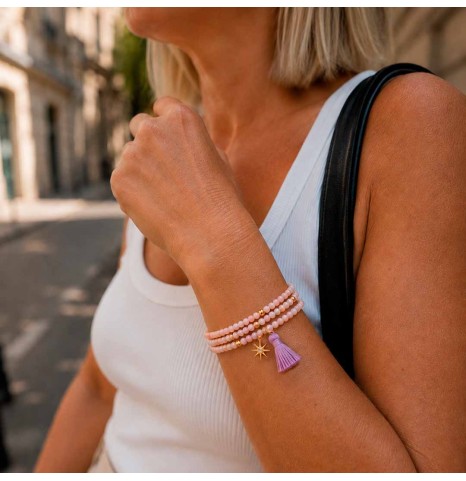 Pulsera Cristales Triple...