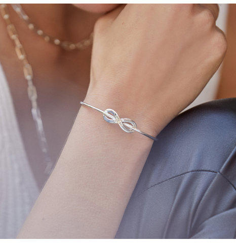Pulsera Infinito Plata de ley
