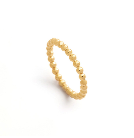 Anillo Bolitas Dorado